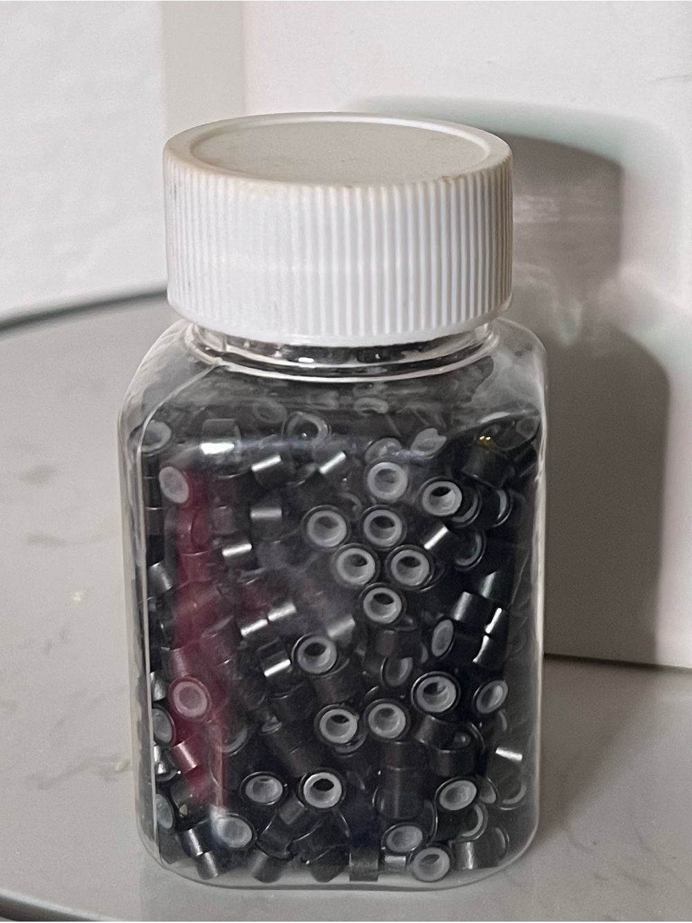 Black Hair Beads Micro for Extensions